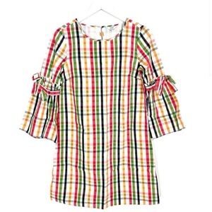 Crown & Ivy Rainbow Plaid Dress